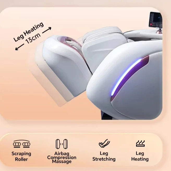 2025 Ganzkörper-Massagesessel Luxus Zero Gravity Shiatsu Elektrische Heizung SL Track 4D Massagesessel Ai Sprachsteuerung