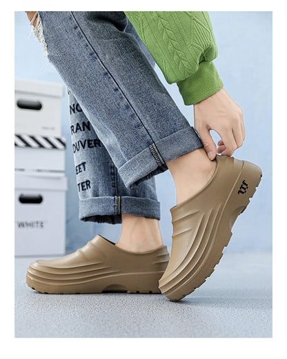 Summer Chef Shoes Anti Slip and Oil Proof Work Shoes Lazy Slippers  Casual Trendy Slippers One Step Fashion Shoes Sports Shoes