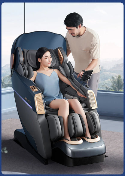 Home Use Automatic Multi-Function Full-Body Space Capsule Zero-Gravity Smart SL Dual-Track Massage Chair - Factory Direct