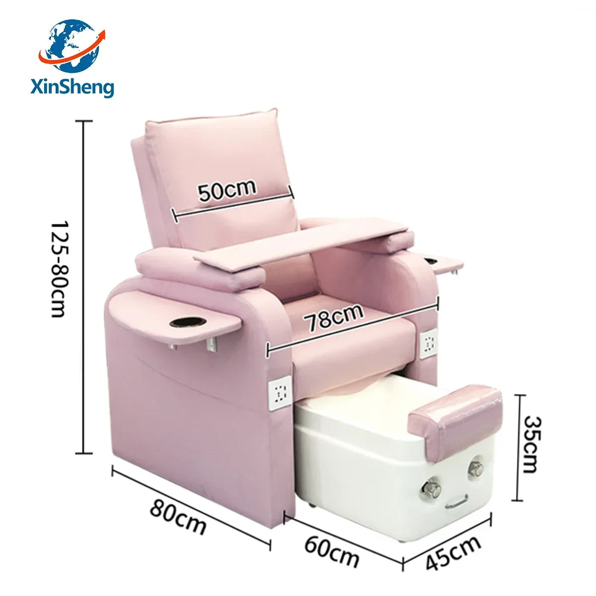 XinSheng Fußbad Nagelstuhl Pedikürestühle Salon SPA Fußmassage Maniküre Möbel Sofa Material Rückenlehne Elektrische Hebefunktion2026