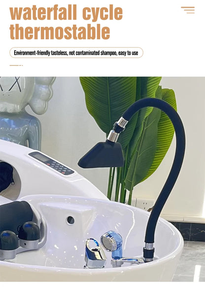 Head Spa Bed Massage Therapy Hair Shampoo Washing Electric Luxury Head Spa Beds