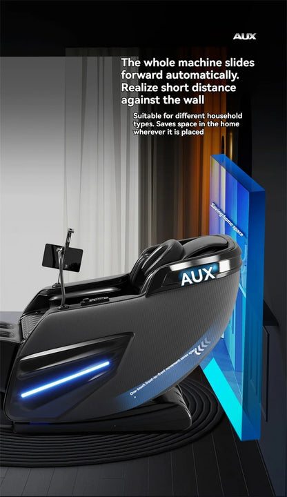 AUX 6D Shiatsu-Massagesessel, Smart-Massagesessel, Ganzkörper-Schwerelosigkeits-Streckmassagesessel, Relax-Massagesessel