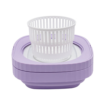 Mini-lave-linge pliable portable compact avec 3 modes pour sous-vêtements, vêtements de bébé, voyage, linge léger