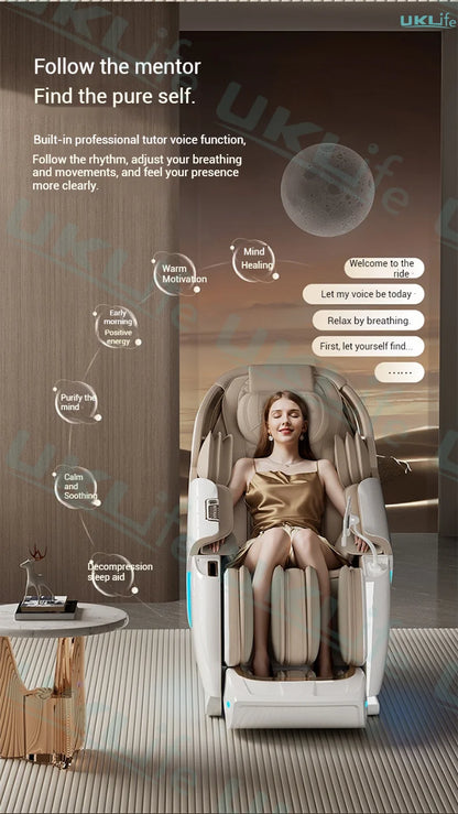 3 Year Warranty Dual-core 4D SL-Track Zero Gravity full body Massage Chair Home 3D Thai Stretch Electric leg lift Massage Sofa