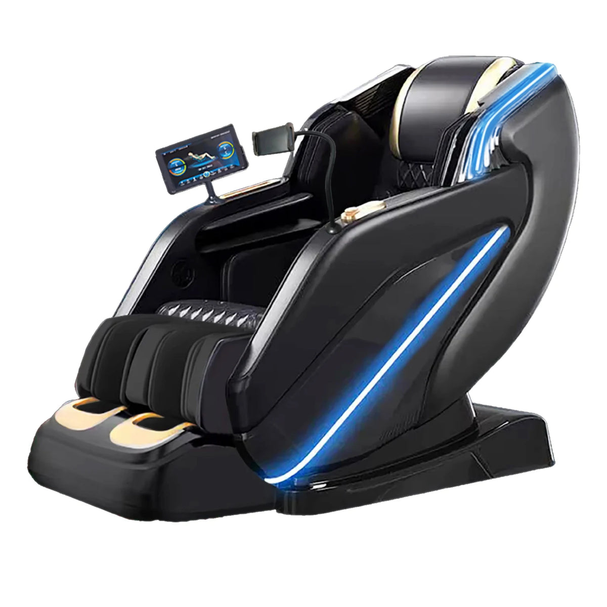 Luxus-Massagesessel Zero Gravity Ganzkörper-Airbag SL-Track Heizung Bluetooth-Musik AI-Sprache Bürostuhl 3 Jahre Garantie