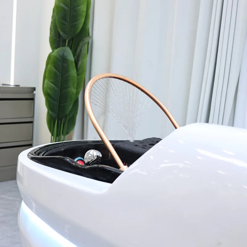 Customization Color 4D Full Body Massage Shampoo Bed Beauty Salon Hair Washing Spa Head Therapy Bed for Barbershop