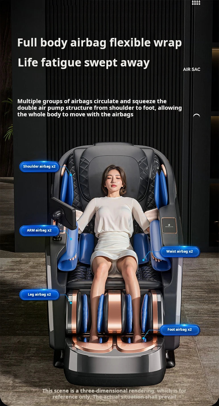 Three Years Warranty 4D Zero Gravity  SL Track Massage Chair Full Body Airbag Office Chair Home 3D AI Voice control Massage Sofa