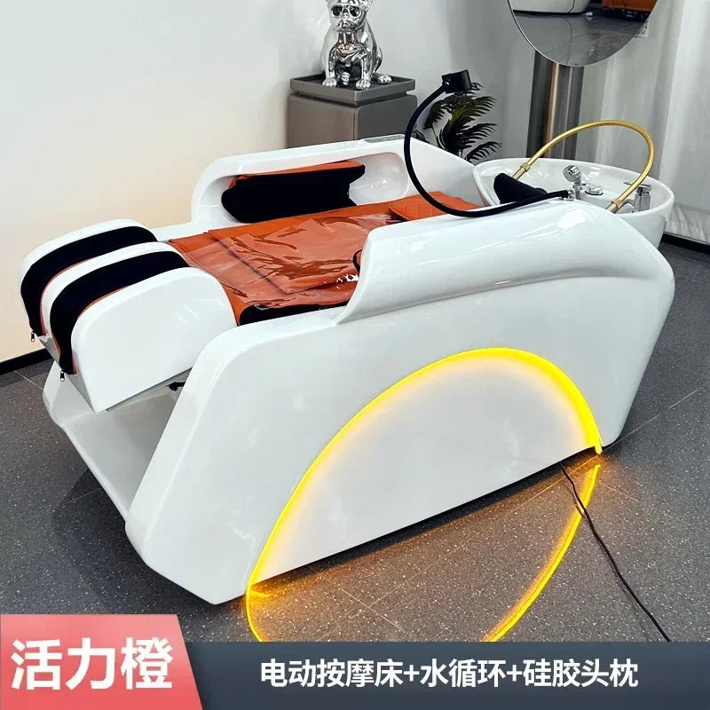 Nordic Hair Spa Massagebett, Salon-Frisierstühle, Maschine, Shampoo-Rückspüler, Kopfhautwasser, Friseur, Mobiliar, Friseurausstattung, Lagerbestand