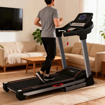 Portable Electric Foldable Treadmill with LCD Screen for Home Use Space-Saving Design Indoor Exercise & Fitness Equipment