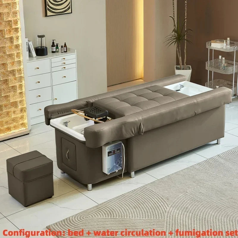 2025 Multifunctional Living Room Bed - Backrest Lift Foot Massage Shampoo Chair Function Comfortable Home Salon Furniture