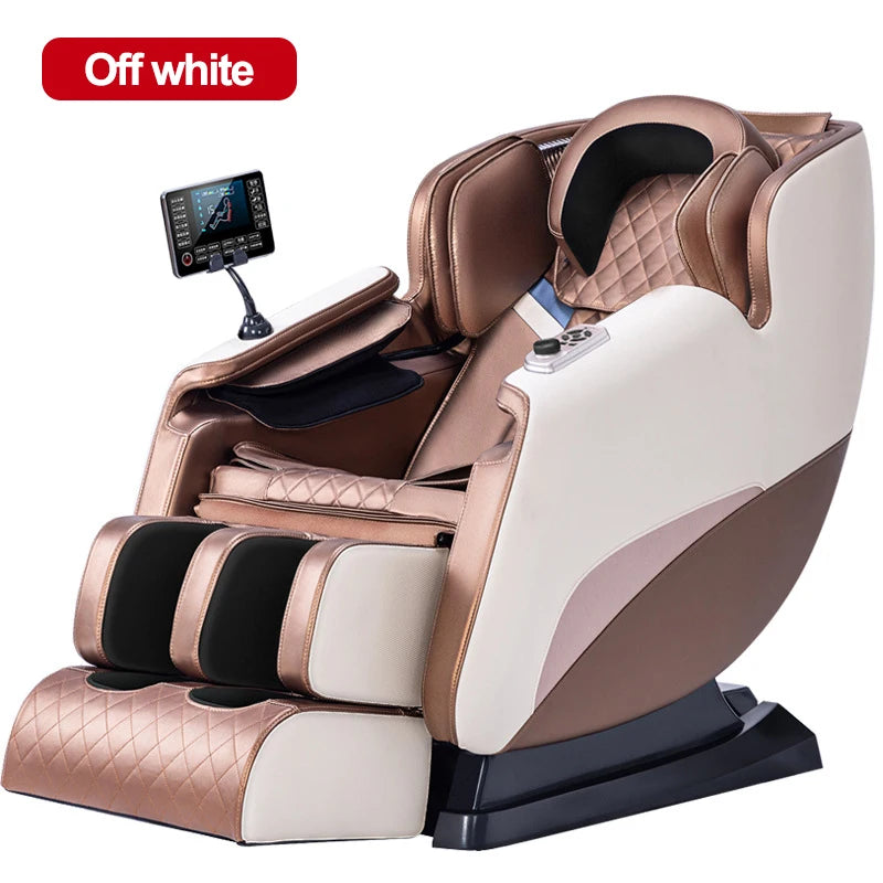 Full Body Massage Chair with Zero Gravity, Massage Chair Recliner with Heating, Airbags, Bluetooth Speaker, Foot Roller 110/220V
