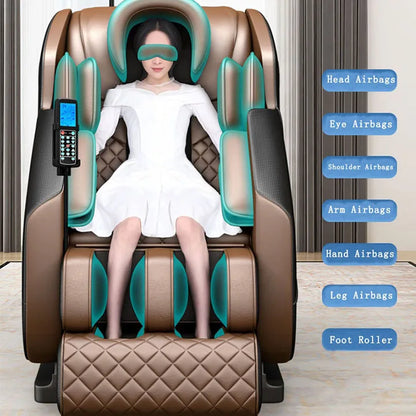 Best Selling Luxury Zero Gravity Shiatsu Electric Incline Massage Chair with Rocking Music Full Body for Home Use