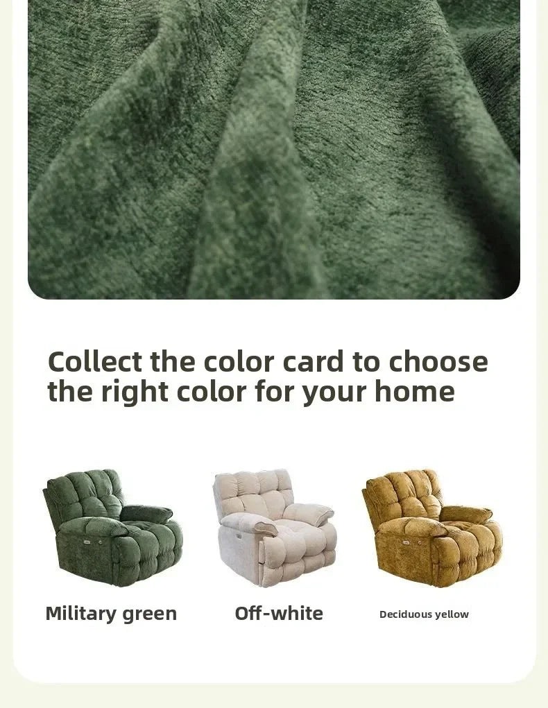 Smart Elektrischer Lazy-Sofa-Sessel Wohnzimmer Modern Einzelsitz mit Schlafmodus Multifunktionales Design Komfortable Ruhe
