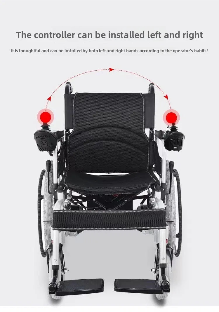 Electric wheelchair Automatic intelligent 24V electric wheelchair Special for the elderly Disabled scooter Foldable
