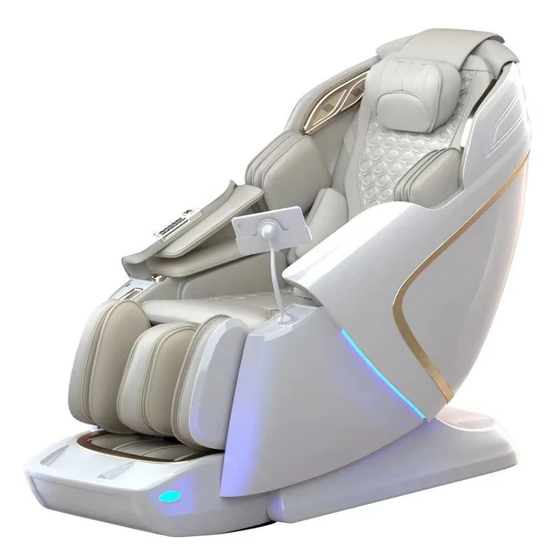 Dual-Core-Massagesessel für Rücken- und Schlafentlastung, 4D+3D-Tiefenmassage mit Wiegefunktion und Meditation