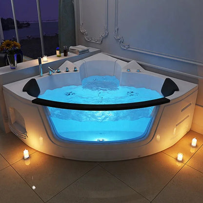 Neue moderne Acryl-Jacuzzi-Innenbadewanne Hydromassage Fiberglas Doppel-Whirlpool Jacuzzi Spa-Badewanne