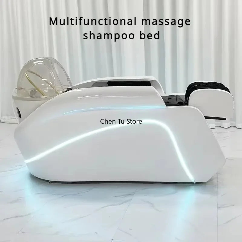 Headspa Massageliege Wasser Gewerbliche Shampoostuhl Spa Haarvorrat Japanischer Jet Mobilität Friseursalon Duschmöbel