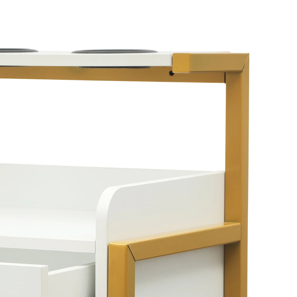 Multifunktionale Salonwagen Wandmontierter Friseurschrank Friseursalon Spezial Dauerwellen-Färbemittel-Ablageregal Möbel
