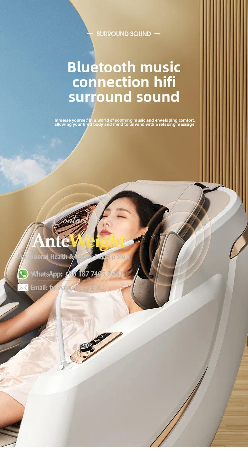 Fauteuil de massage électrique SL-Track, capsule spatiale compacte, massage automatique du corps entier |   Fauteuil inclinable multifonction pour la maison