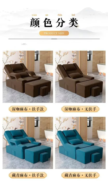 Foot massage sofa, electric massage bed, manicure and eyelash sofa, recliner to wash feet, pedicure ears and baths