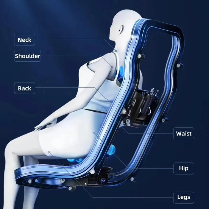 Massagesessel 5d Zero Gravity mit Heizung 2023 4d Massagesessel Kabelloses Telefonladegerät