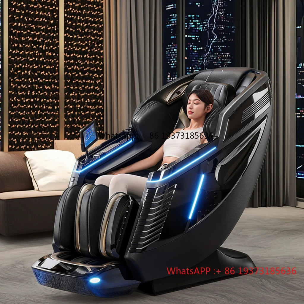 Hot Sell 4D 3D Zero-Gravity-Stuhl Dual Core Massager Ganzkörpermassagegerät Luxus-SL-Track-Massagesessel Fabrik