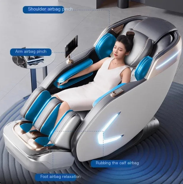 Coin Operated 3D Shiatsu Massage Sofa Chair with PU Leather Material for Body Application