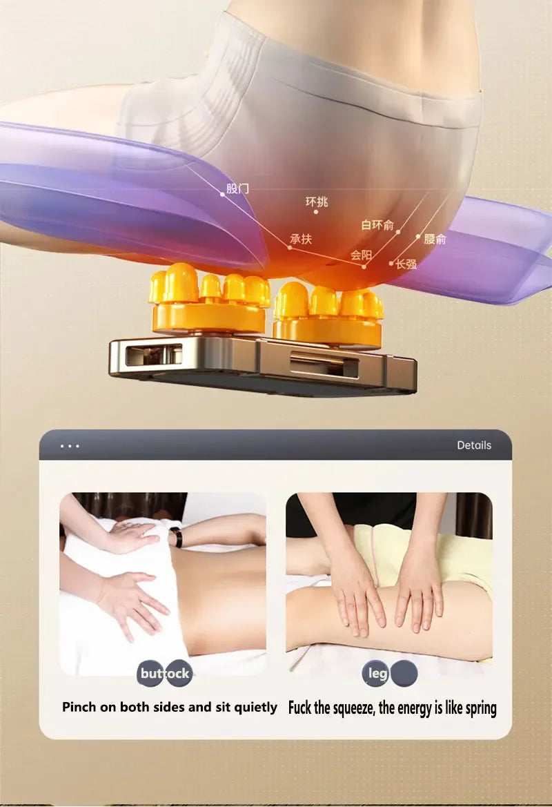 Massage Chair Gravity 3d Calf Full Body Massage Seat Chair Vibrating Smart Terapy 8 Roller