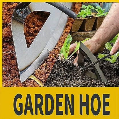Houe Creuse Durable Tout Acier de Qualité Supérieure, Râteau de Désherbage Durable et Antirouille, Idéal pour les Légumes HP