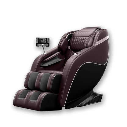 Luxus trifft auf Technologie! Schwereloser Massagesessel mit SL-Schiene, Shiatsu, beheizter Rücken- & Wadenmassage, Fußrollen,