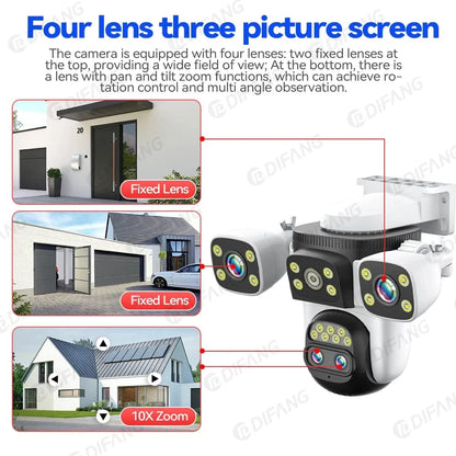 Outdoor 10K WiFi6 Security Camera – 20MP, 10X Optical Zoom, PTZ, Auto Tracking