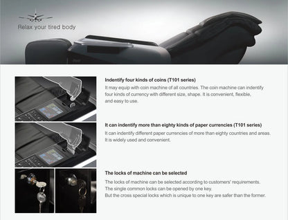 Luxury IRest T102 3D Zero Gravity Coin Back Legs Waist Airbags Massage Chair with Dropshipping Service