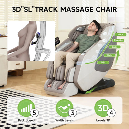 2024 Hersteller Luxus Ganzkörper bester elektrischer Schwerelosigkeits-Massagesessel Massagestuhl Bürostuhl Sofa Sessel Maschine für den Körper