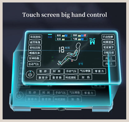 3D-Manipulator Smart Screen Touch Sl Track Ganzkörpermassage Schwerelosigkeit Elektrischer Relaxsessel Massagesessel
