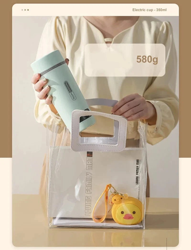 Portable Car Electric Heating Cup – Versatile 24V Boiling Kettle for Business Trips & Self-Driving Tours