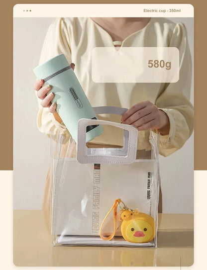 Portable Car Electric Heating Cup – Versatile 24V Boiling Kettle for Business Trips & Self-Driving Tours