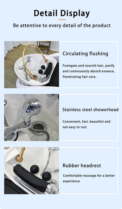 Funky Zirkulation Liegende Intelligente Salonstühle Wohnzimmer Nagel Friseur Waschstuhl Haarausstattung Cama Champú Rendy Möbel