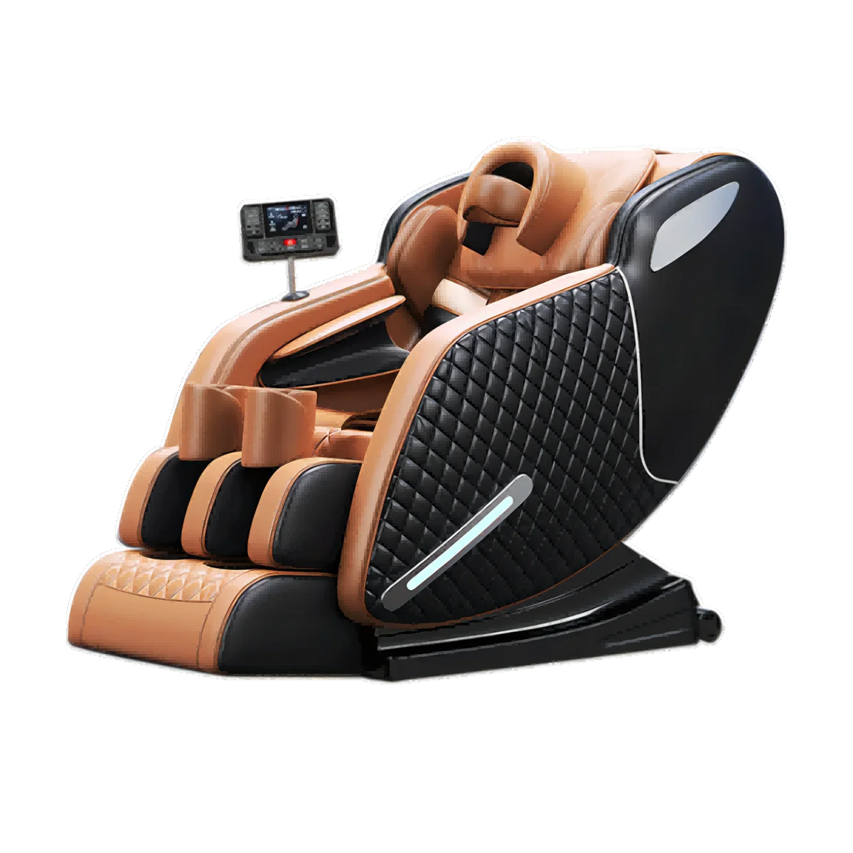 Luxus-Elektro-Freizeit-Massagesessel Zero Gravity Intelligent Ganzkörper-Multifunktions-Bluetooth-Musik-U-förmiges Kissen+Kurzbefehl