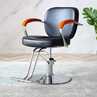 The New Barber Shop Chair Can Be Lifted And Reclined Hair Salon Special Hair Cutting Chair Stainless Steel Stool Factory Direct