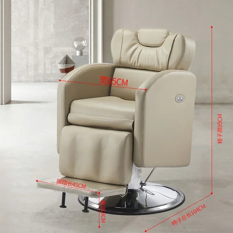 Kopftherapie Elektrischer Schönheits-Haarstuhl Multifunktionaler Augenbrauenrasier- und Ablagestuhl Physiotherapie Gesundheitsstuhl