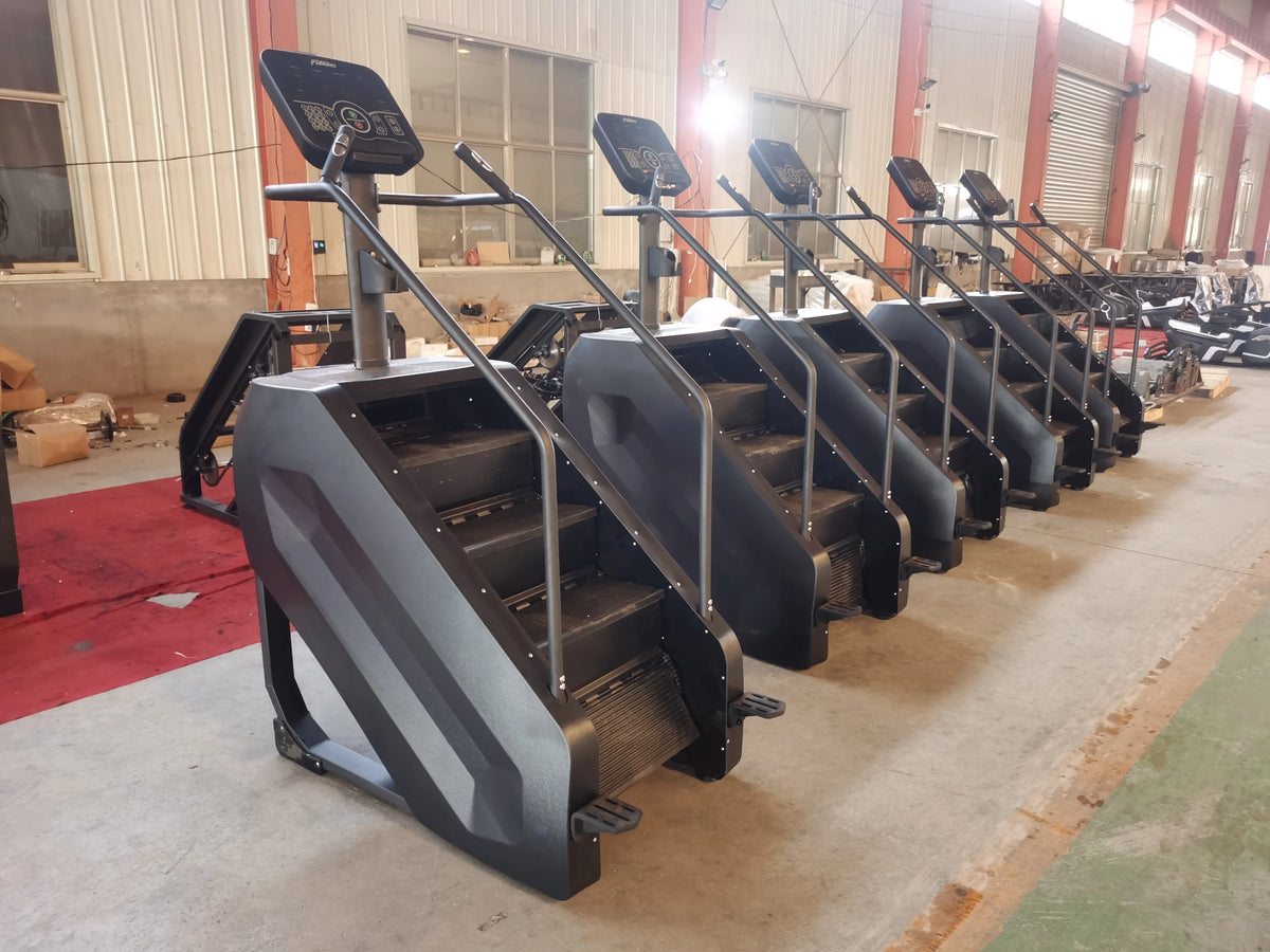 Top selling cardio commercial gym equipment fitness body building oxygen trainer powered electric step mill stair master climber