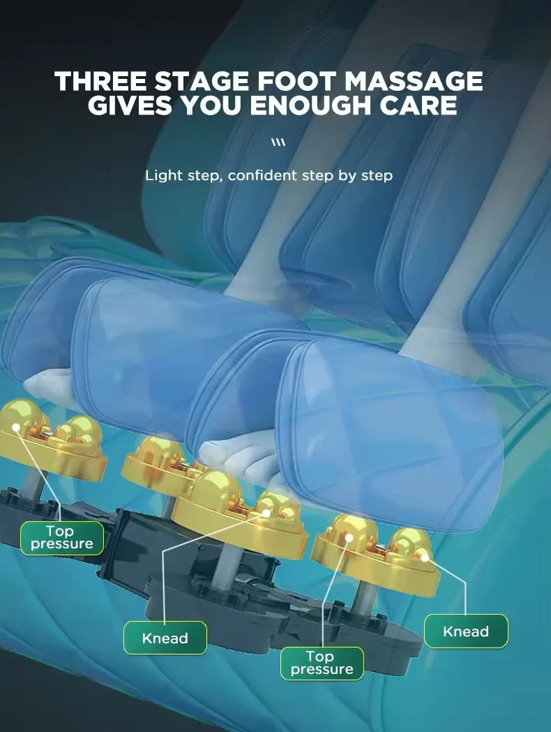3 year warranty Smart Shiatsu Massage Chair Full Body Zero Gravity Recliner Kneading Rolling Heating Relieve Muscle Tension Pain