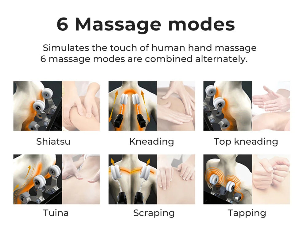 Intelligenter Ganzkörper-Scan-Akupunkturpunkte-Stimulation KI-Ganzkörperprogramm-Massagesessel für zu Hause