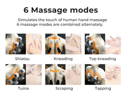 Intelligenter Ganzkörper-Scan-Akupunkturpunkte-Stimulation KI-Ganzkörperprogramm-Massagesessel für zu Hause