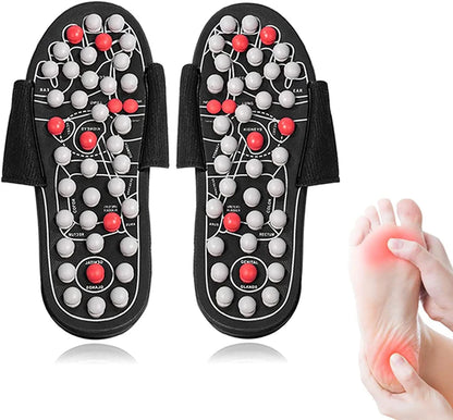 Acupressure Massage Slippers, Foot Massager for Feet Care Reflexology Sandals Sore Plantar Fasciitis Arch Neuropathy Pain Relief