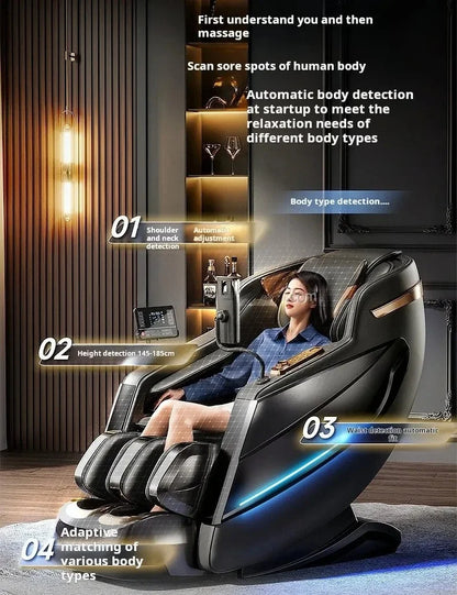 2025 Massagesessel Multifunktional 6D Schwerelosigkeit Shiatsu Luftdruck Bequem Professionell Menschliche Berührung Neueste