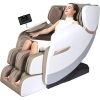 3D-Massagesessel Ganzkörper-Schwerelosigkeit-Massagesessel, Shiatsu-Massagesessel mit Dual-Core-S-Track, Airbags