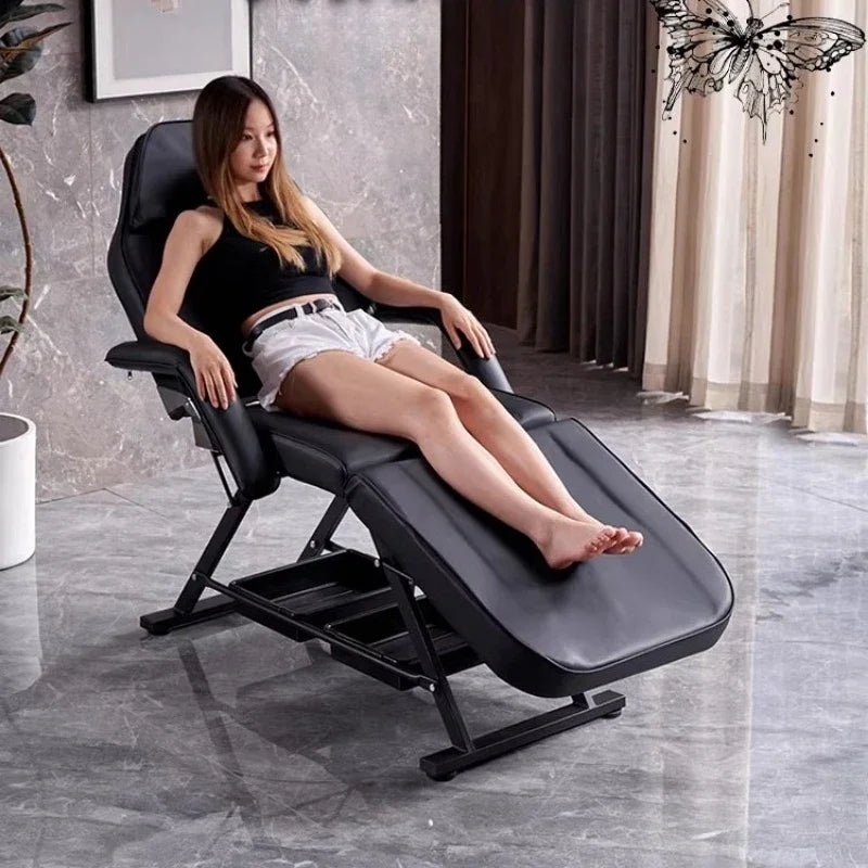 Tattoo Lounge Massage Tables Beauty Knead Comfort Iron Massage Tables Sleep PU Leather Furniture Letti Per Massaggi MH