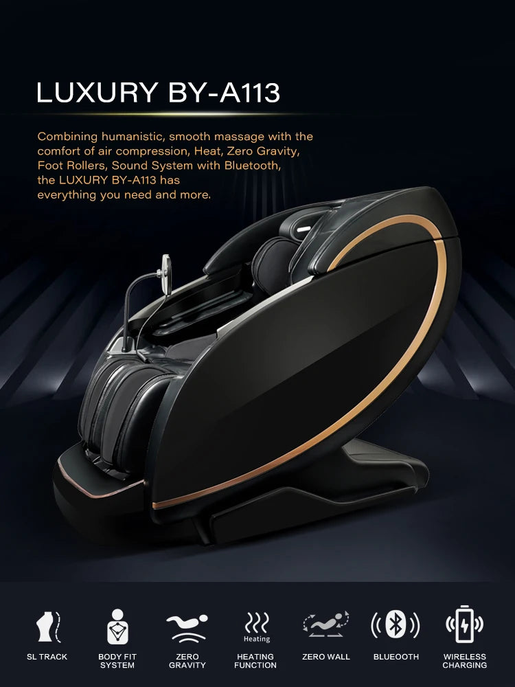 [2026]Deep 6D Ultra Comfortable & Strong Full Body Office Massage Chair Various Massage Modes Zero Gravity Function Factory Orig