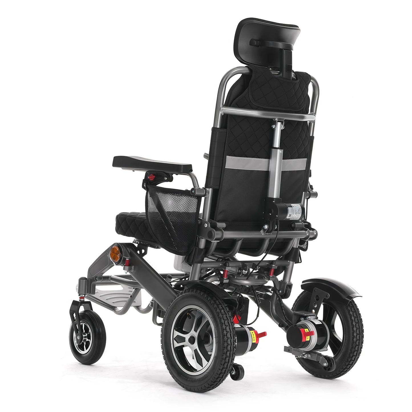2026 Automatic Remote Control Foldable Wheel Chair Portable Aluminum Alloy Disabled Reclining Electric Wheelchair